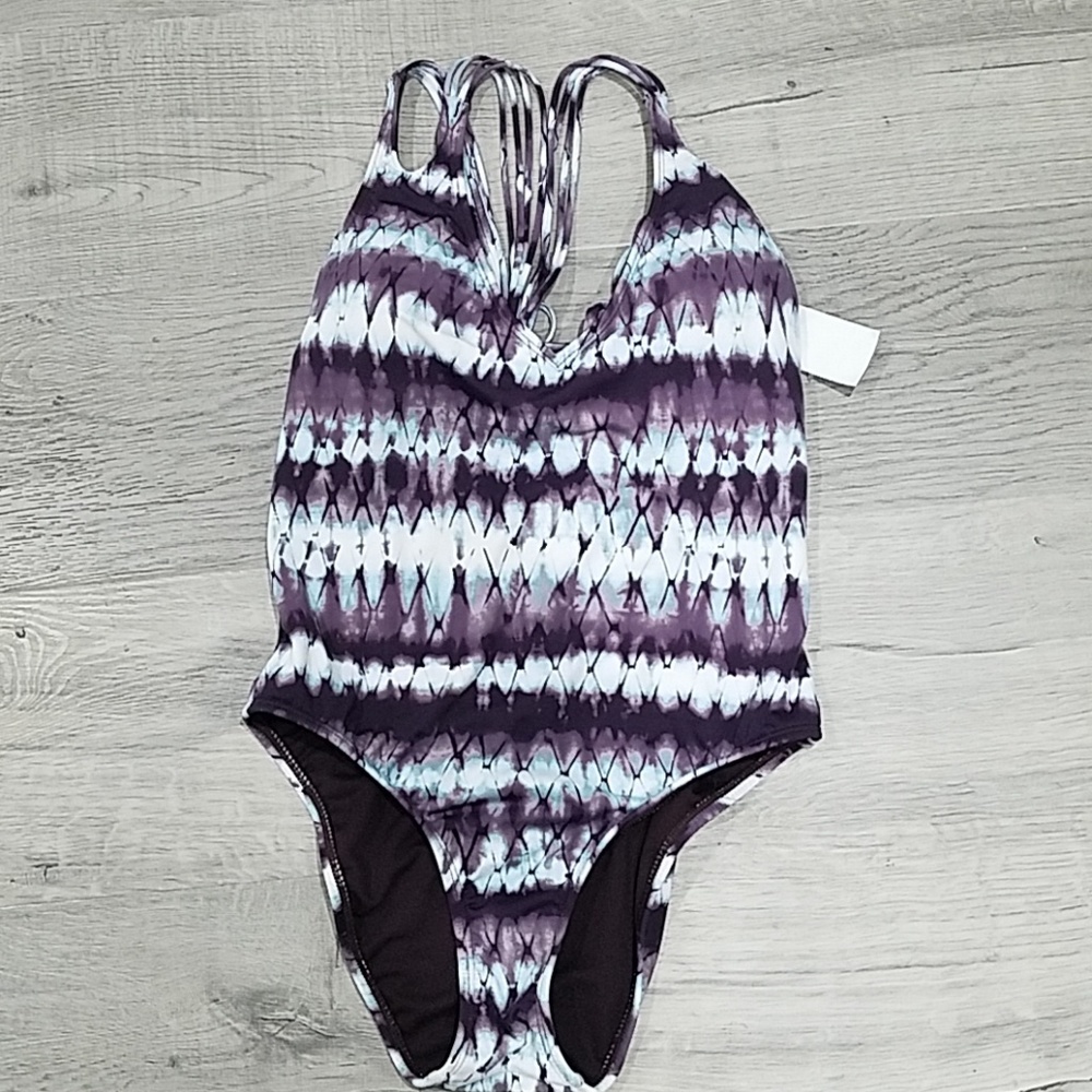 NWOT Hobie Tie-Dye Macrame One Piece Swimsuit Medium